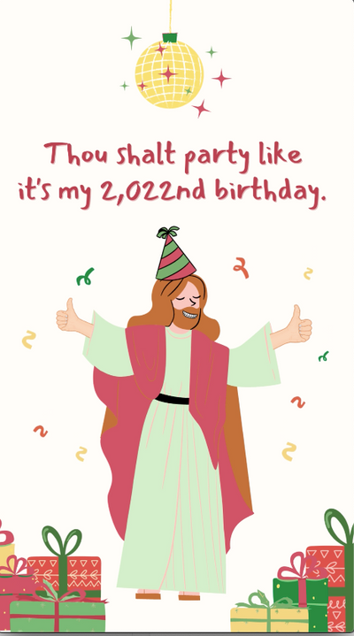 Jesus Birthday Card