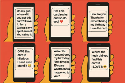 birthday ecards can be responded to via text 