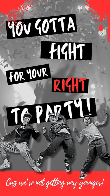 Birthday Beastie Boys Fight To Party Video eCard poster