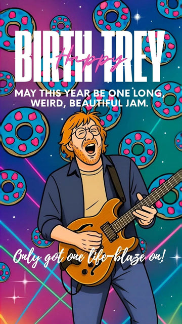 Phish-Inspired Birthday eCard – “Happy Birth-Trey” Video Card poster