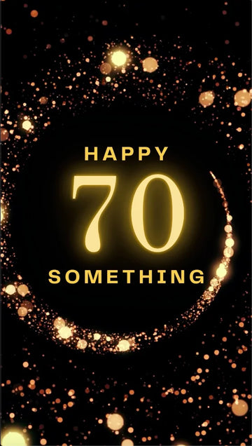 70th Birthday Video eCard poster
