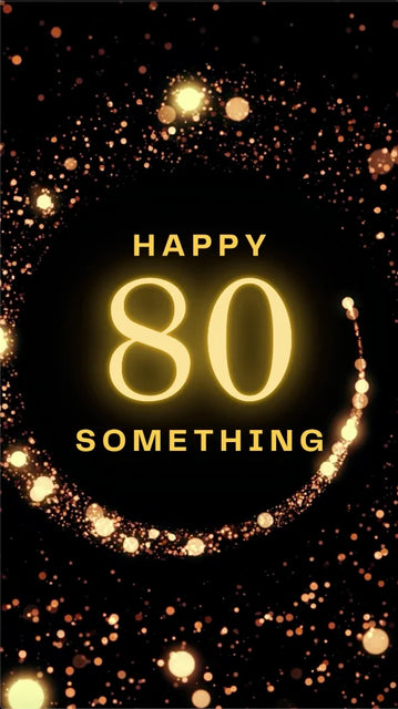 80th Birthday Video eCard poster