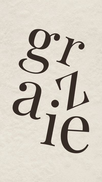 Grazie - Animated Italian Thank You Video eCard — animated, sent instantly by text or email