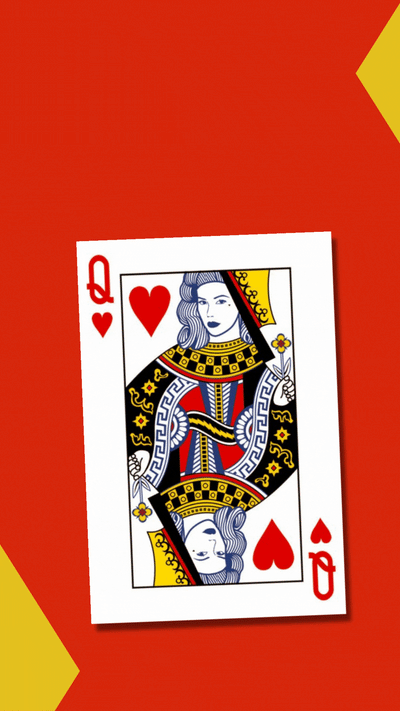 Funny Queen of Hearts Valentine's Day ecard that says all Hail to the Queen.