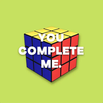 Valentine's Day Rubik's Cube You Complete Me Video eCard poster