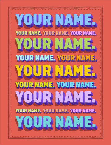 Your Name - Multi-Occasion Card poster
