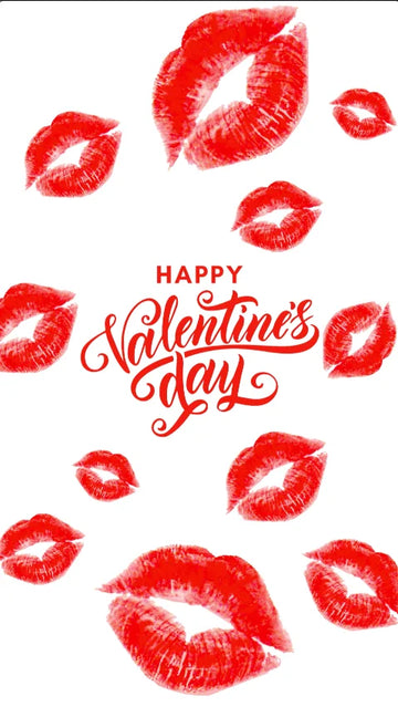Valentine Kiss eCard poster