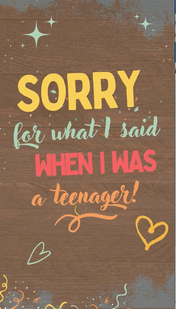 Father's Day Card Apology for Teenage Years Video eCard poster