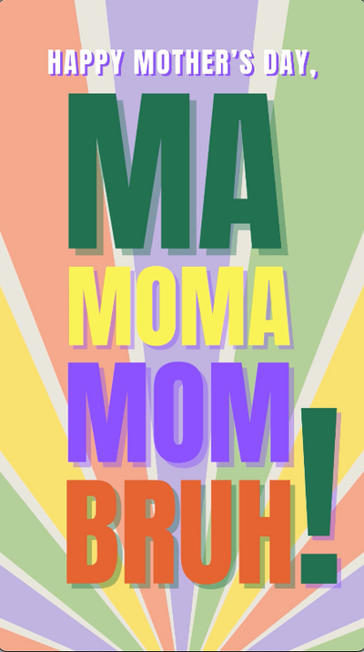 Mother's Day Bruh Video eCard