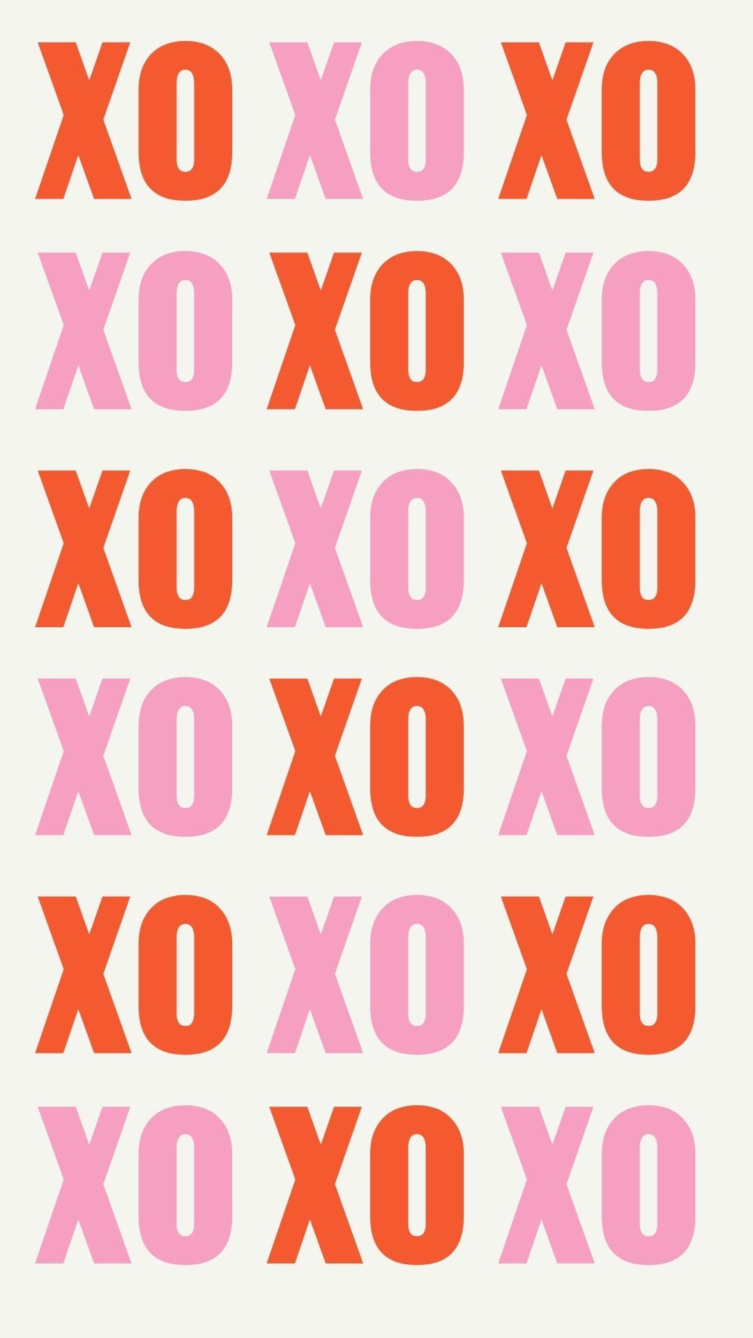 Modern XO eCard featuring playful XOXO motion graphics and a subtle heartbeat ending