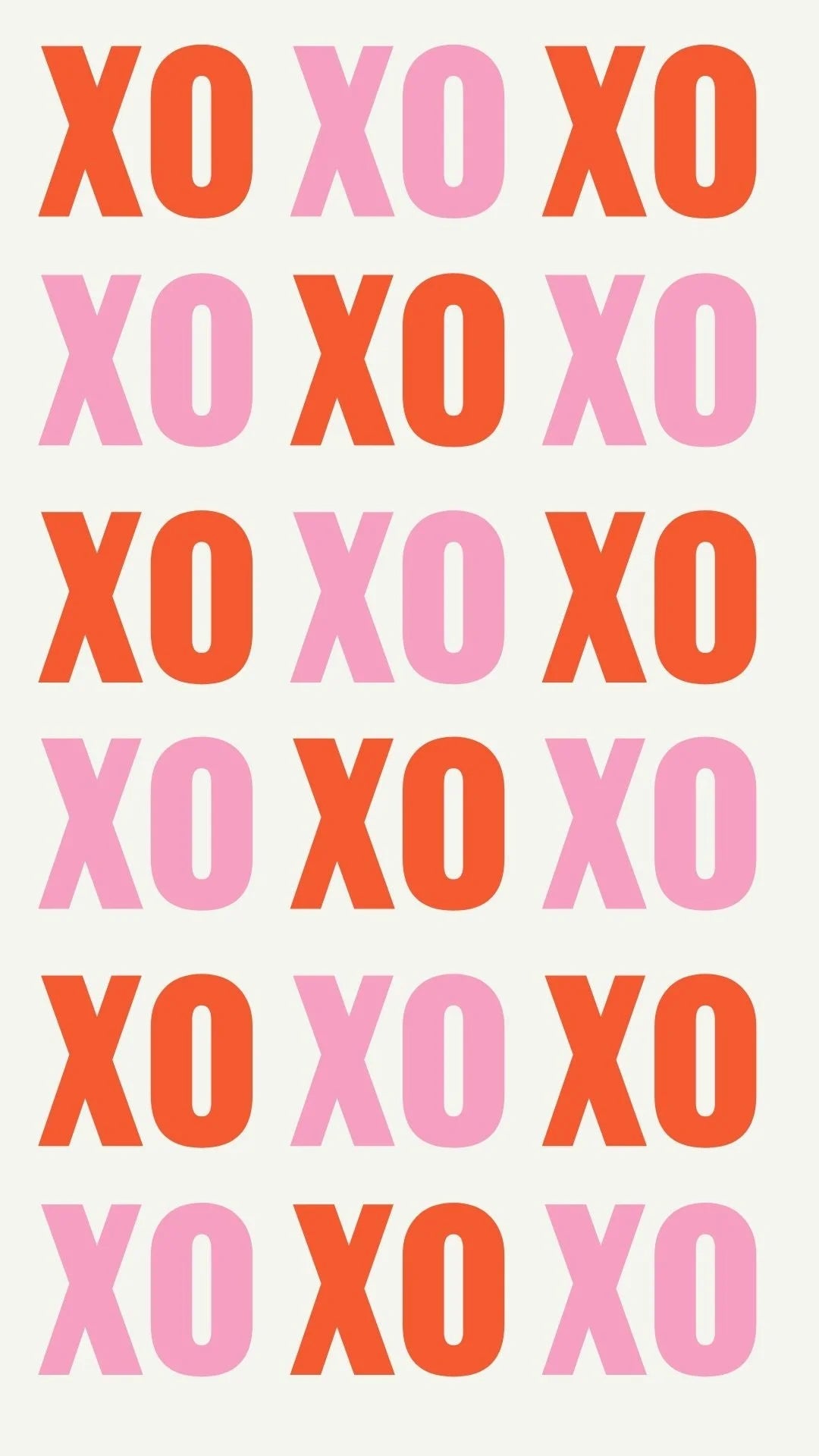 Modern XO eCard featuring playful XOXO motion graphics and a subtle heartbeat ending