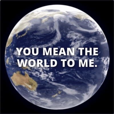 Funny You Mean the World to Me thank you ecard video.