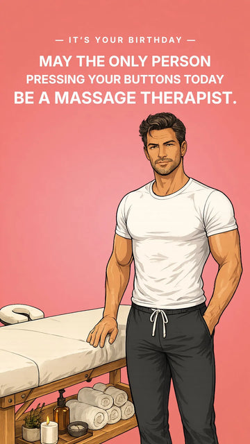 Funny Massage Therapist Birthday eCard poster