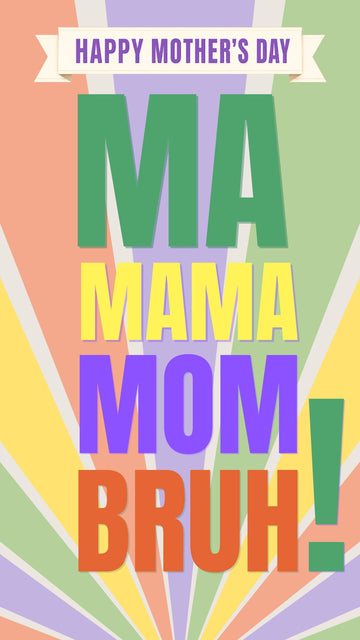 Mother's Day Bruh Video eCard poster