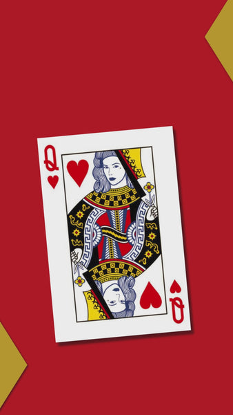 Queen of Hearts Mother’s Day video eCard with red background and royal typography reading “All Hail to the Queen of My World.