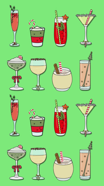 Holiday Cocktail Cheers Card