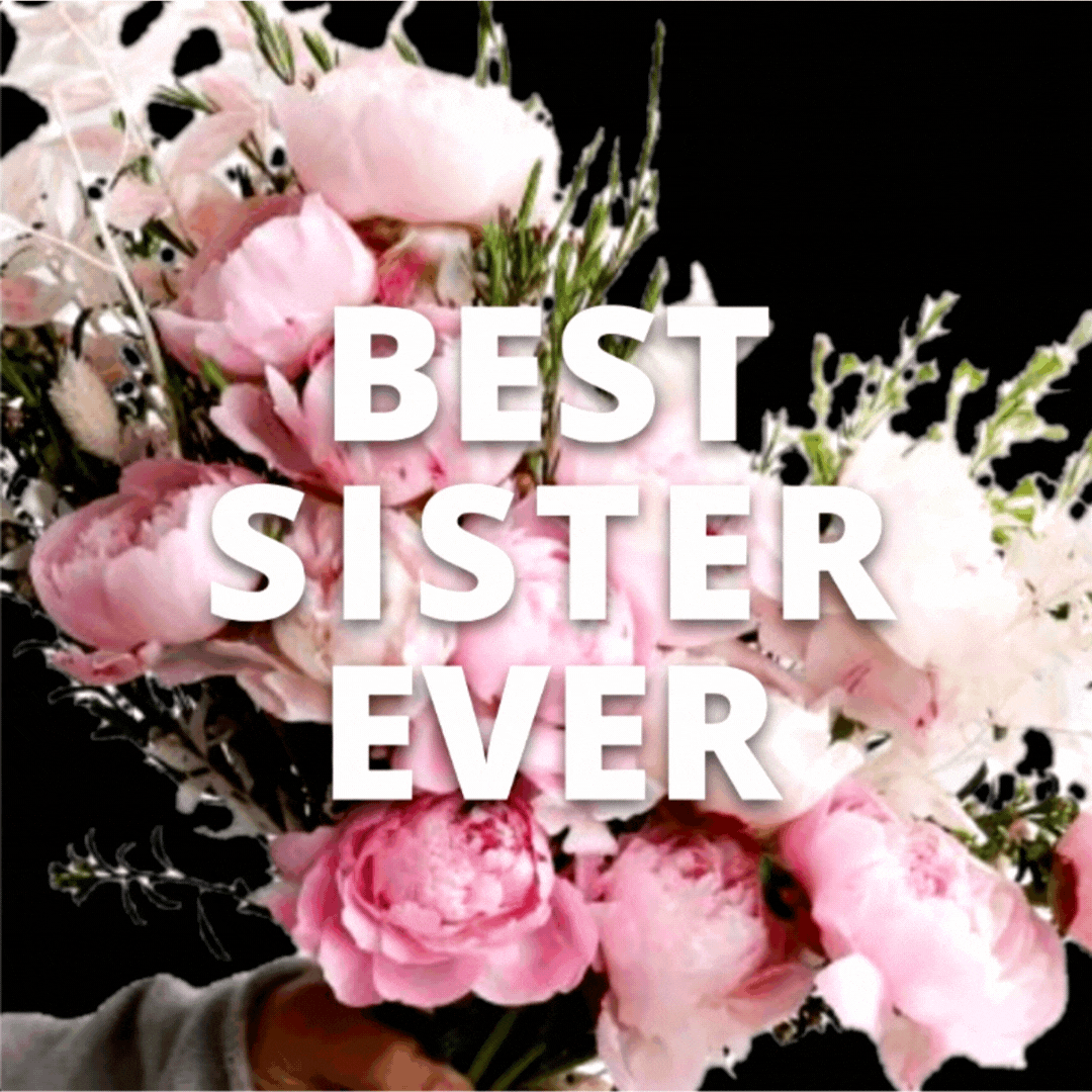 Best Sister Ever Bouquet Ecard