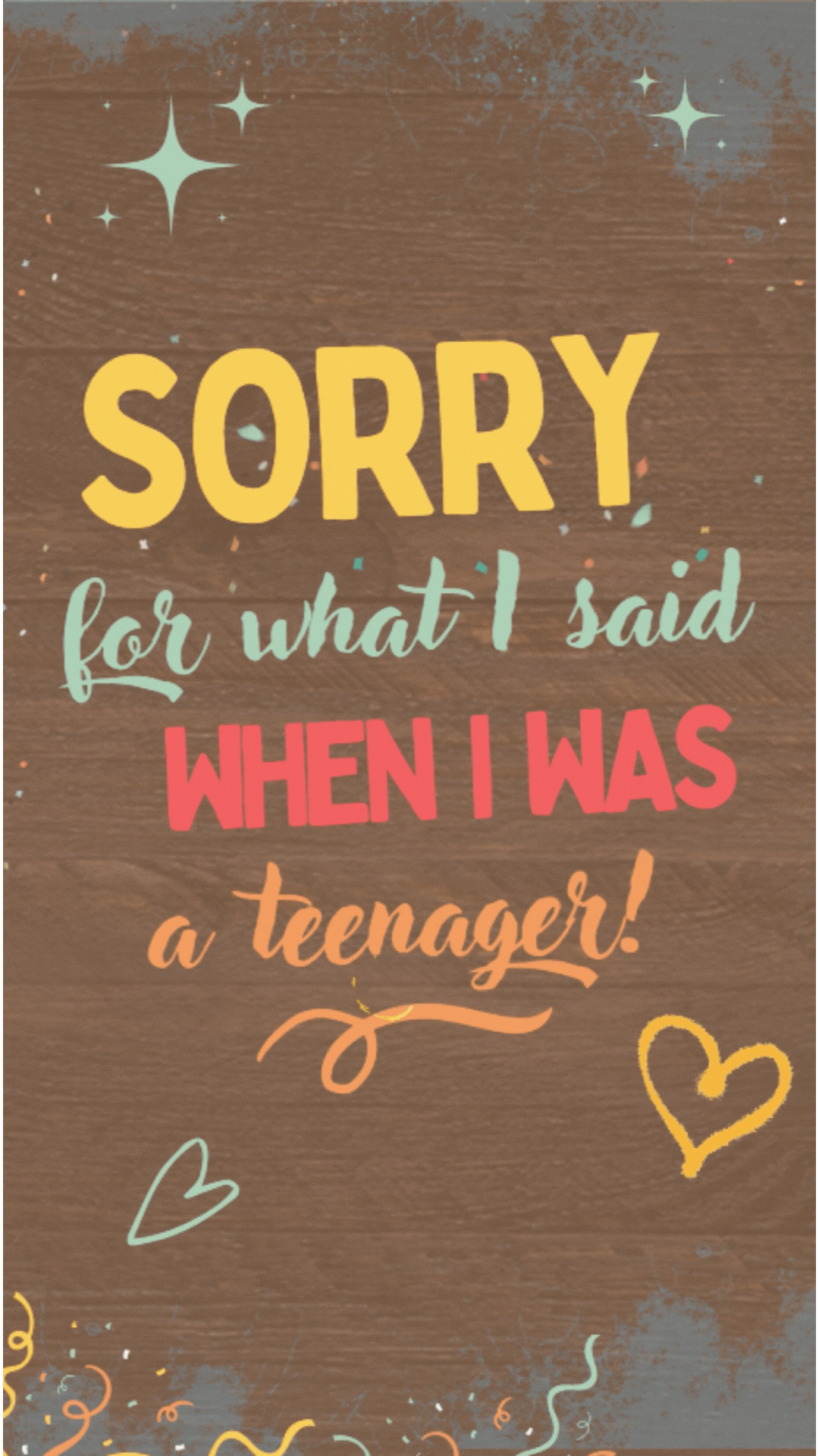 Mother's Day Apology Card