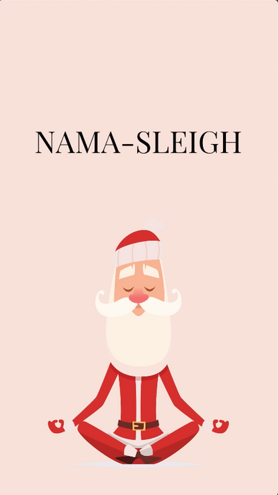 Yoga Christmas Card