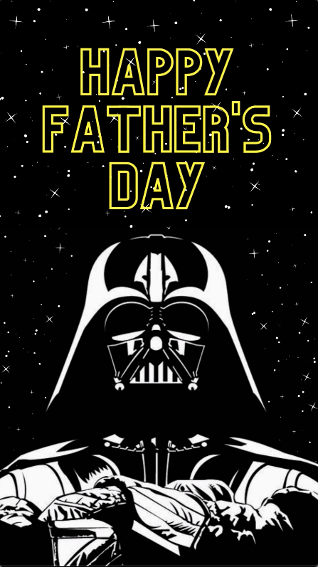 Father's Day Darth Vader Card