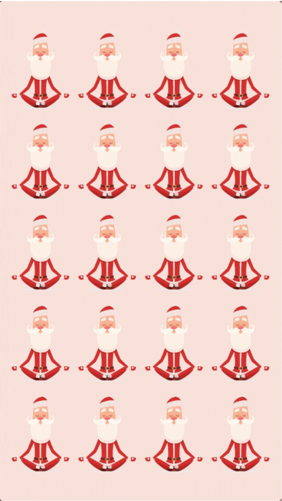 Yoga Christmas Card